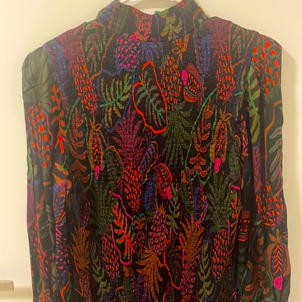Farm Rio High Neck Long Sleeve Dress - Picture 3 of 6